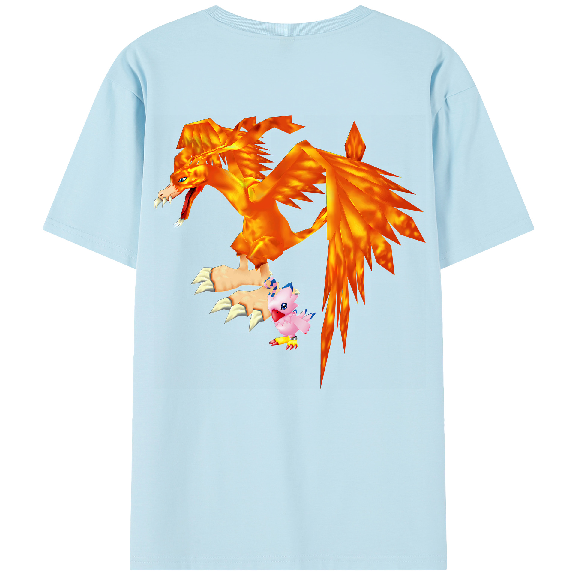 （画像用） Digimon デジタルモンスター/デジモン 綿100％半袖Tシャツ（背面プリント）